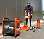Wiertnica KB200 z silnikiem elektrycznym i zasilaczem mobilnym Wiertnica KB200 z silnikiem elektrycznym i zasilaczem mobilnym